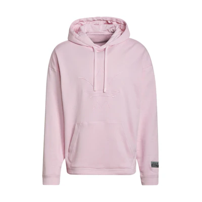 adidas RYV Pink Embroidered Logo Pullover Hoodie Long Sleeve Sweater H11445