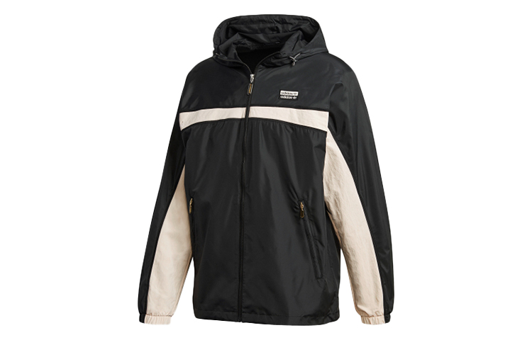 adidas RYV Pocket Windbreaker Hoodie Jacket Black (Spring Edition) GJ6742