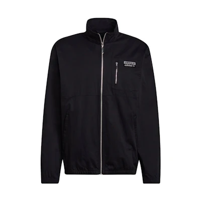 adidas RYV Retro Logo Cotton Twill Zip Training Jacket Black H11457