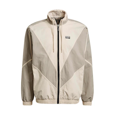 adidas RYV V-Line Colorblock Track Jacket Grey Casual Sportswear GN3341