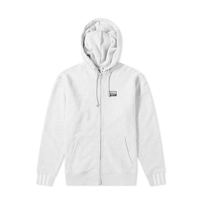 adidas RYV Vocal Full-Zip Hoodie Gray Casual Zip-Up Jacket ED7232