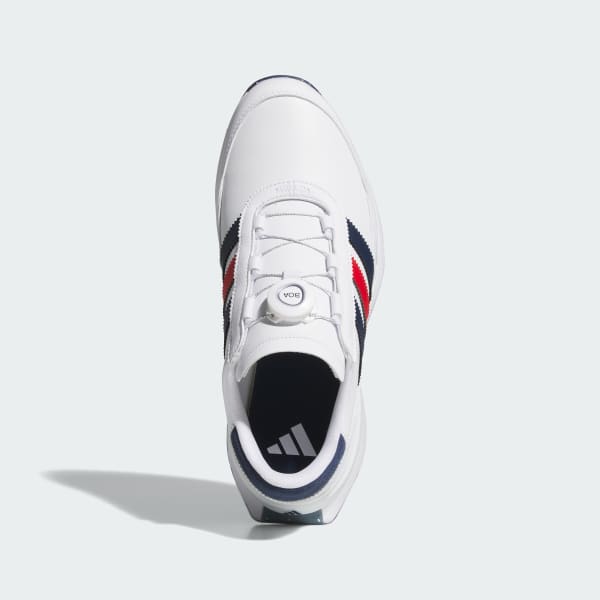 Lookbook Adidas S2G 26 Boa 無釘高爾夫球鞋 雲白/海軍藍/亮紅 JR1886
