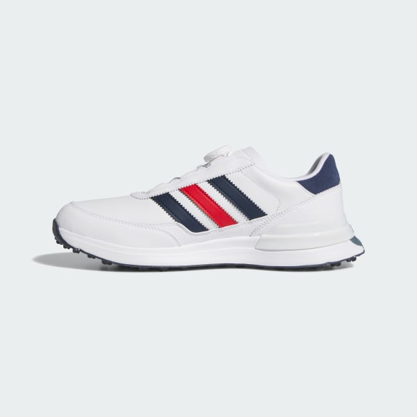Sizing Adidas S2G 26 Boa 無釘高爾夫球鞋 雲白/海軍藍/亮紅 JR1886