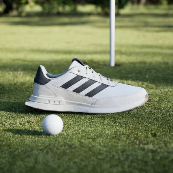 Lookbook Adidas S2G Sin Tacos Cuero Golf Zapatillas Blanco/Carbono/Blanco Tiza JI4171