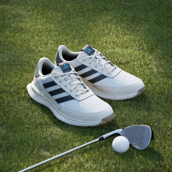 Purchase Adidas S2G Sin Tacos Cuero Golf Zapatillas Blanco/Carbono/Blanco Tiza JI4171