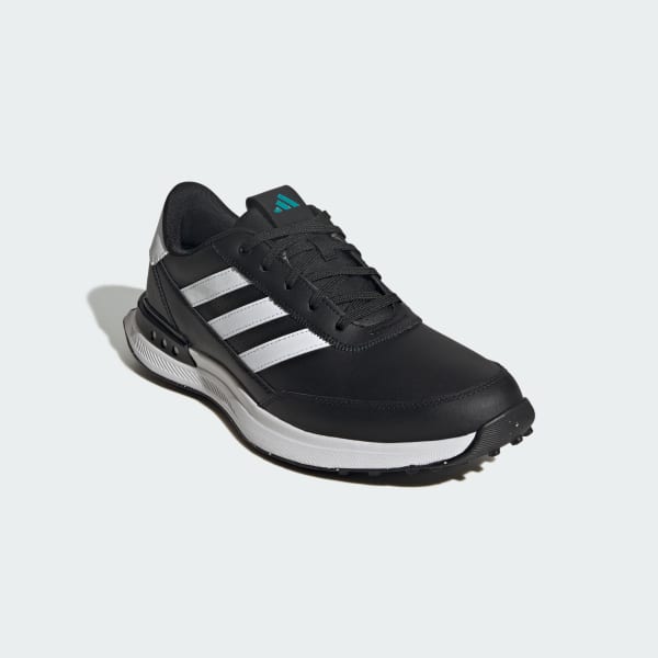Adidas S2G Spikeless Leather 24 Golf Shoes Core Black/Cloud White/Pure Teal 圖 4