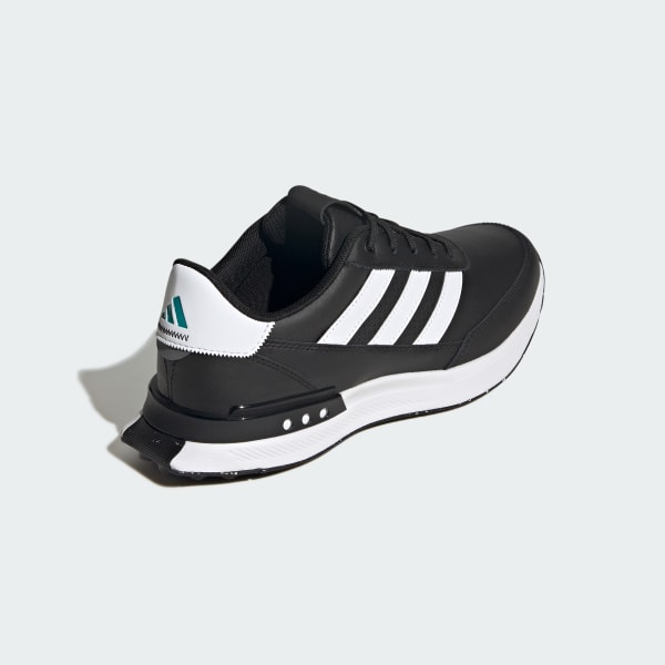 Adidas S2G Spikeless Leather 24 Golf Shoes Core Black/Cloud White/Pure Teal 圖 5