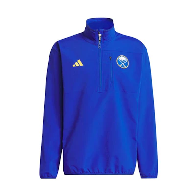 adidas Sabres Hockey Fleece Top Royal Blue Quarter-Zip Jacket IP5819