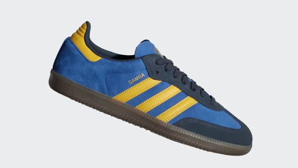 Order Adidas Samba ADV 運動鞋 深藍/復古黃/皇家藍 HQ9283