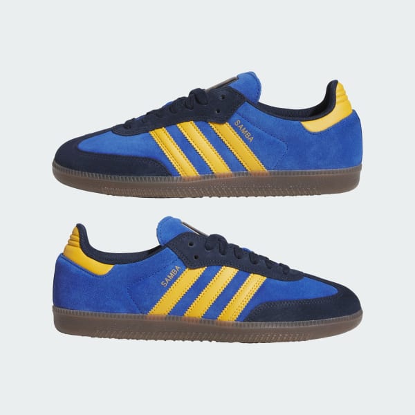 Cheap Adidas Samba ADV 運動鞋 深藍/復古黃/皇家藍 HQ9283