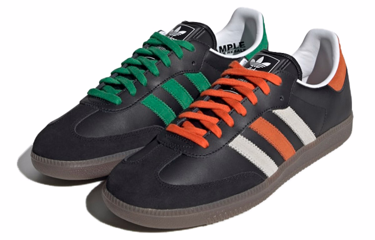 adidas Samba Core Black Orange Green FW5386