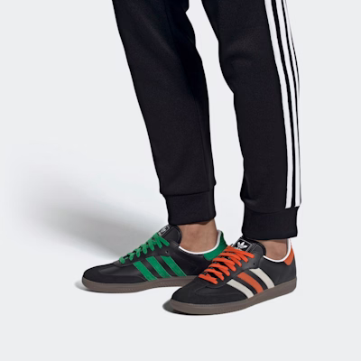 adidas Samba Core Black Orange Green FW5386
