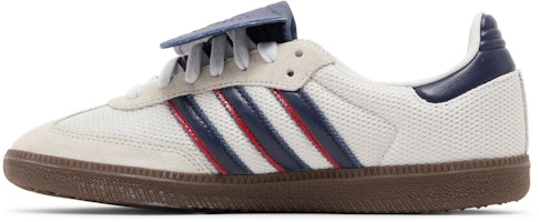 adidas originals Samba系列 LT 耐磨透氣 低幫 板鞋 男款 白藍 Lookbook adidas originals Samba系列 LT 耐磨透氣 低幫 板鞋 男款 白藍