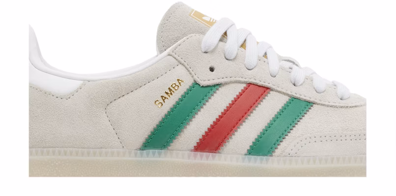adidas Samba OG 'Crystal White Green Scarlet' IG1826 Order adidas Samba OG 'Crystal White Green Scarlet' IG1826