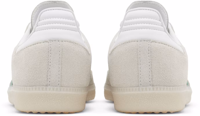adidas Samba OG 'Crystal White Green Scarlet' IG1826 Details for adidas Samba OG 'Crystal White Green Scarlet' IG1826