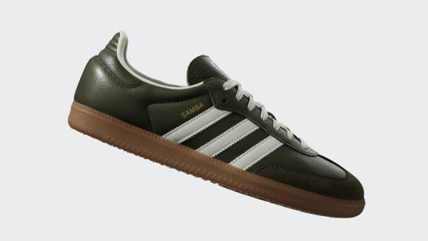 Order 阿迪达斯Samba OG运动鞋 深卡其/米白色/胶底 JR0890