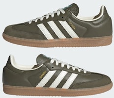 阿迪达斯Samba OG运动鞋 深卡其/米白色/胶底 JR0890 Cheap 阿迪达斯Samba OG运动鞋 深卡其/米白色/胶底 JR0890