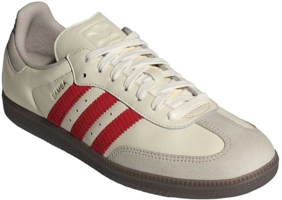 adidas Samba OG 'Off White Better Scarlet Gum' IH6815 Purchase adidas Samba OG 'Off White Better Scarlet Gum' IH6815