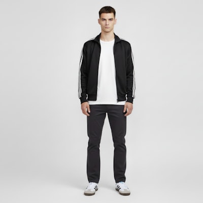 adidas Samba OG 'White Black Gum' B75806 Lookbook adidas Samba OG 'White Black Gum' B75806