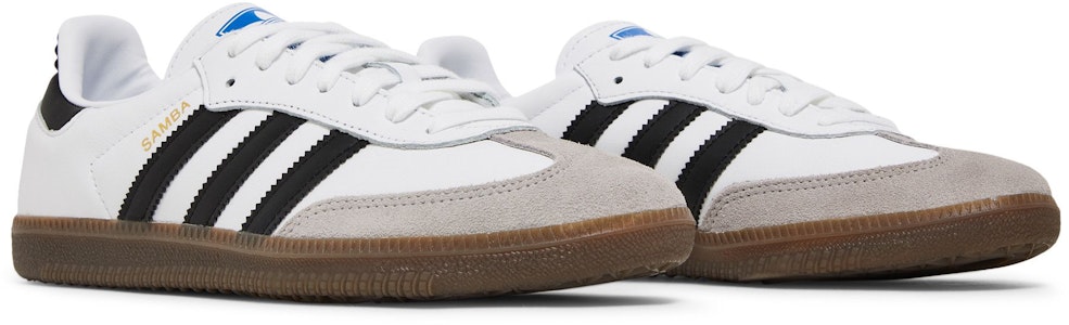 adidas originals Samba OG 柔軟鞋面 輕鬆腳感 低筒 板鞋 男女款 黑白灰 2