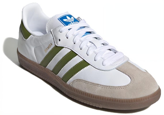 아디다스 삼바 OG '화이트 테크 올리브' EE7055 Lookbook 아디다스 삼바 OG '화이트 테크 올리브' EE7055