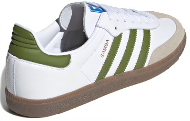 아디다스 삼바 OG '화이트 테크 올리브' EE7055 Shop 아디다스 삼바 OG '화이트 테크 올리브' EE7055