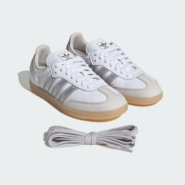 Sizing アディダス サンバ OG クラシック クラウドホワイト/シルバーメタリック/ガム KK0063