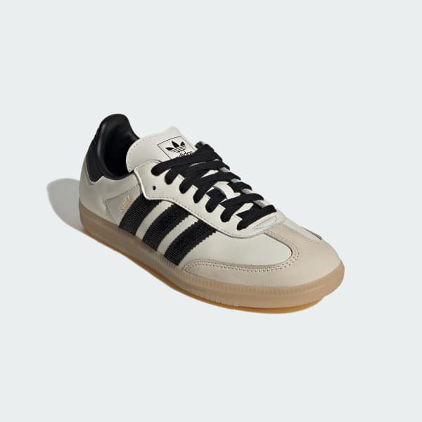 Shop Adidas Samba OG 經典復古運動鞋 米白/黑色/生膠 KK0064