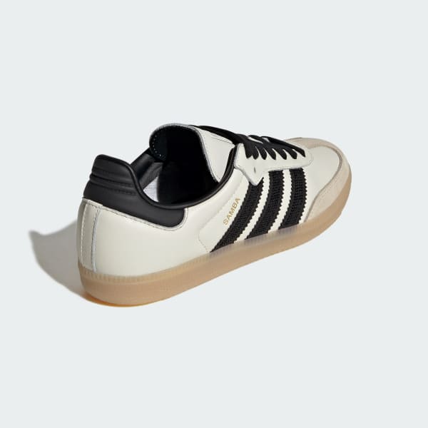 Purchase Adidas Samba OG 經典復古運動鞋 米白/黑色/生膠 KK0064