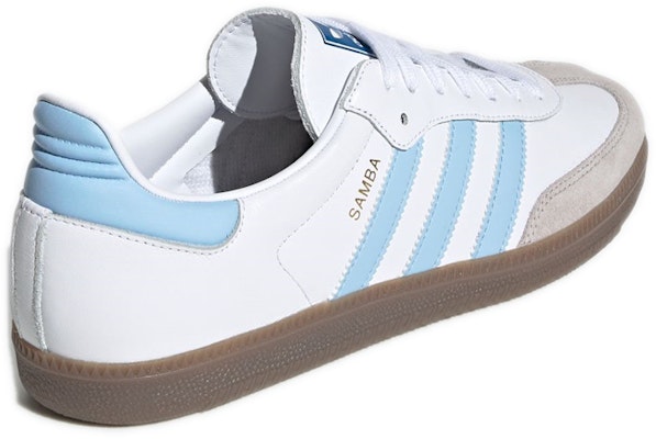 adidas Samba OG Cloud White Clear Sky 'White Blue' EG9327 Lookbook adidas Samba OG Cloud White Clear Sky 'White Blue' EG9327