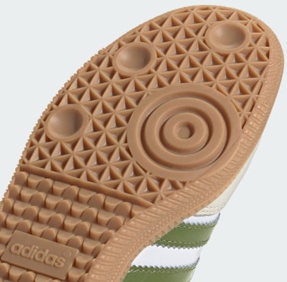 (Women) Adidas Samba OG Cloud White/Tech Olive/Gum JS1352 2