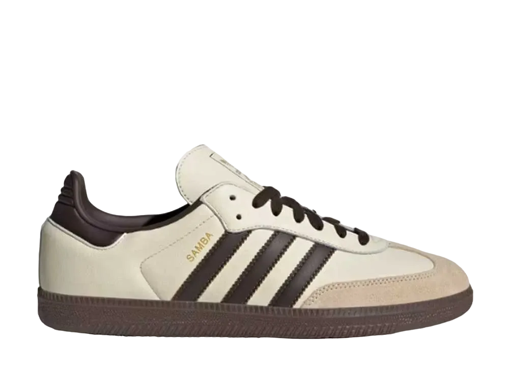 adidas Samba OG Cream White Dark Brown JR2660
