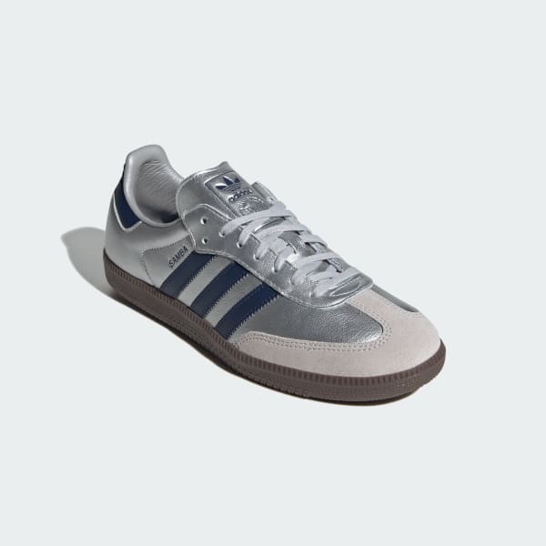 Shop adidas Samba OG Japan Exclusive Matte Silver/Night Indigo/Gum LA2685