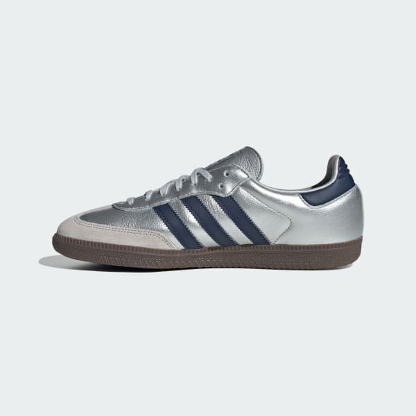 Details for adidas Samba OG Japan Exclusive Matte Silver/Night Indigo/Gum LA2685