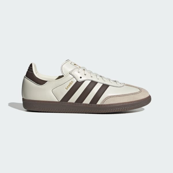 Adidas Samba OG Retro Sneakers Off White/Brown/Gum KK4484