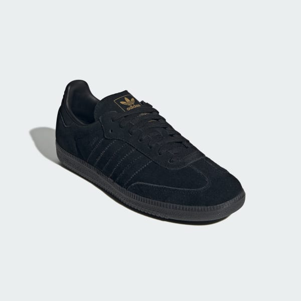 Purchase Adidas Samba OG Kasut Core Black/Grey Three/Gold Metallic JR0887