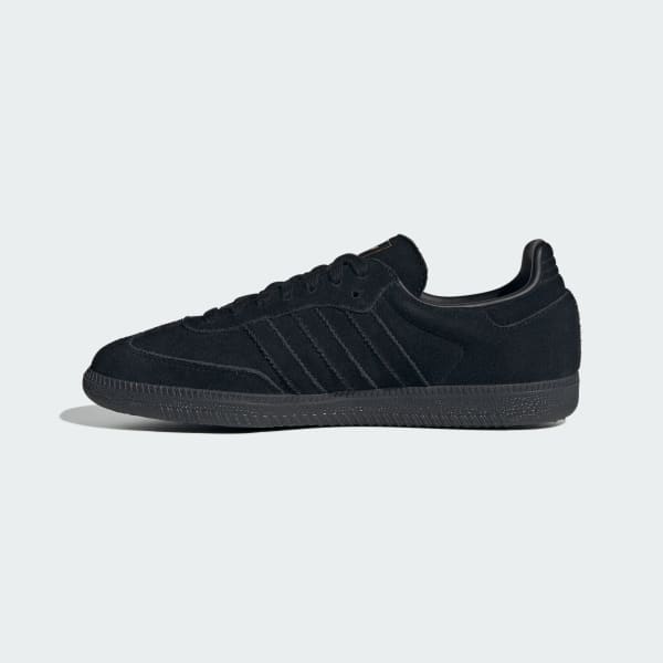 Sizing Adidas Samba OG Kasut Core Black/Grey Three/Gold Metallic JR0887