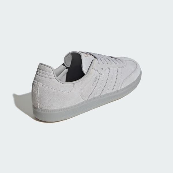 Purchase 아디다스 삼바 OG 신발 그레이 투/크리스탈 화이트/골드 메탈릭 JR0888