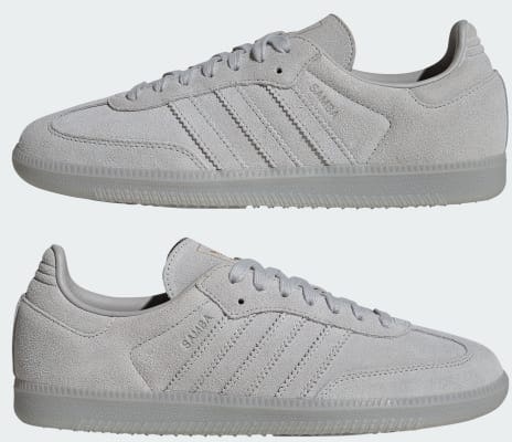 Adidas Samba OG Shoes Grey Two/Crystal White/Gold Metallic JR0888 Sizing Adidas Samba OG Shoes Grey Two/Crystal White/Gold Metallic JR0888