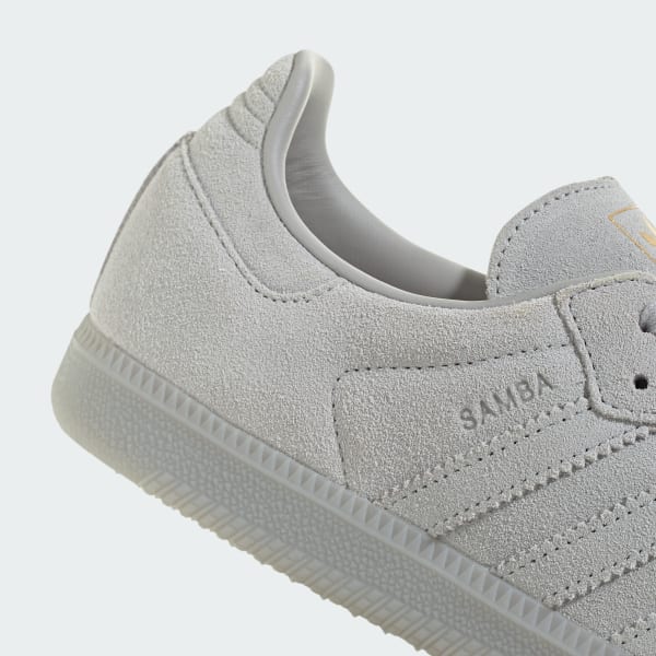 Cheap 아디다스 삼바 OG 신발 그레이 투/크리스탈 화이트/골드 메탈릭 JR0888