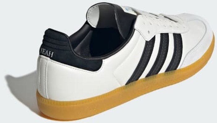 Adidas Samba OG Shoes Off White/Core Black/Preloved Yellow KJ1455 Details for Adidas Samba OG Shoes Off White/Core Black/Preloved Yellow KJ1455