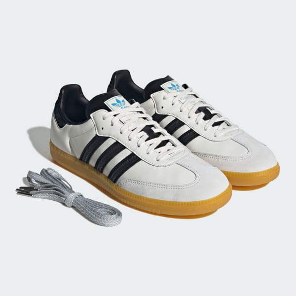 Cheap 아디다스 삼바 OG 신발 오프화이트/코어 블랙/프리러브드 옐로우 KJ1455