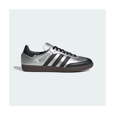 adidas Samba Shoes Silver Metallic/Core Black/Dark Brown