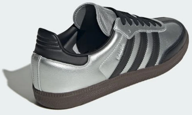 adidas Samba OG Schuhe Silber Metallic/Schwarz/Dunkelbraun KI8464 Details for adidas Samba OG Schuhe Silber Metallic/Schwarz/Dunkelbraun KI8464