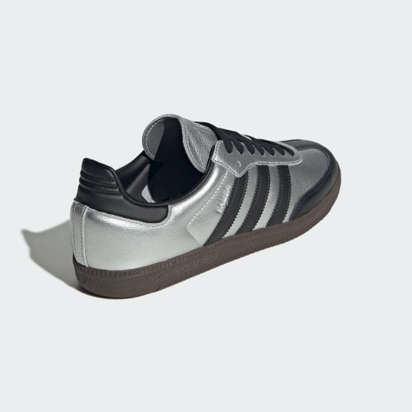 Details for adidas Samba OG Schuhe Silber Metallic/Schwarz/Dunkelbraun KI8464