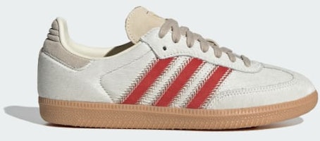 (Women) Adidas Samba OG Sneaker Wonder Beige/Cream White/Better Scarlet JS3935 (Women) Adidas Samba OG Sneaker Wonder Beige/Cream White/Better Scarlet JS3935