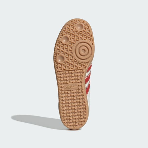 Lookbook (W) 阿迪达斯 Samba OG 休闲鞋 米色/奶白色/猩红色 JS3935