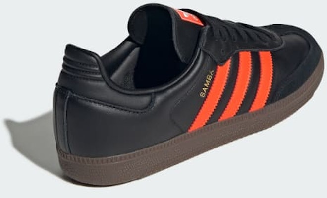 Adidas Samba OG Sneakers Core Black/Impact Orange/Gum JR0910 Details for Adidas Samba OG Sneakers Core Black/Impact Orange/Gum JR0910
