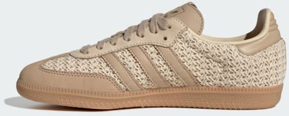 (Women) Adidas Samba OG Sneakers Sand Strata/Magic Beige/Gum JR9446 Details for (Women) Adidas Samba OG Sneakers Sand Strata/Magic Beige/Gum JR9446