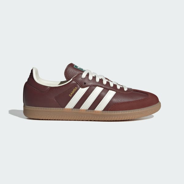 Adidas Samba OG Vintage Classic Sneakers Fox Brown/Off White/Gum JR0892